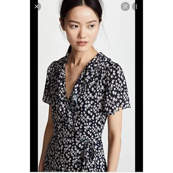 Free People - Lost + Wander Araceli Wrap Maxi Dress size SP - Picture 10 of 15